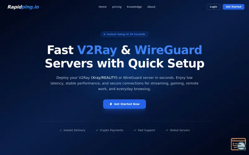 Screenshot of RapidPing