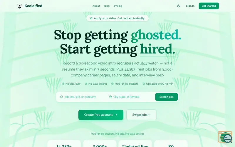 Screenshot of Koalaified