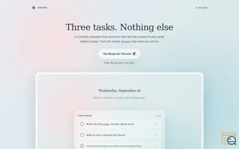Screenshot of Skopo