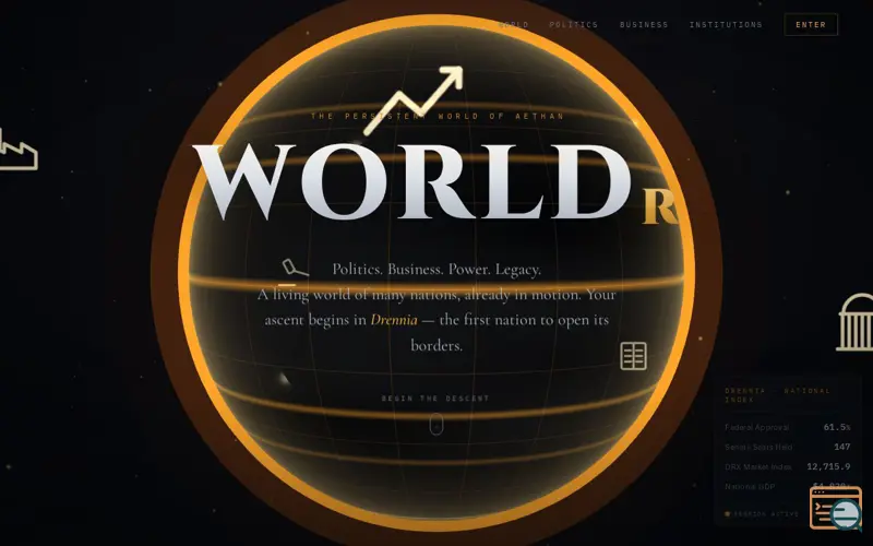 Screenshot of WORLDr — Enter the World of Aethan