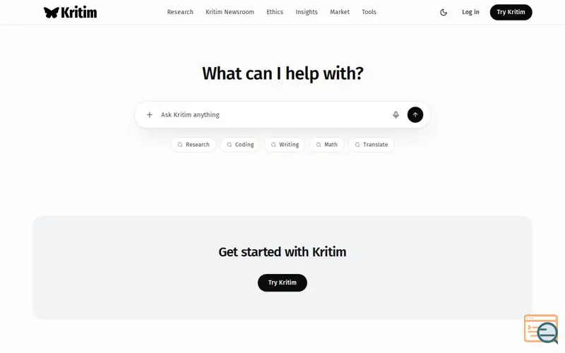 Screenshot of Kritim