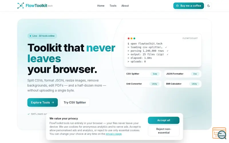 Screenshot of FlowToolkit