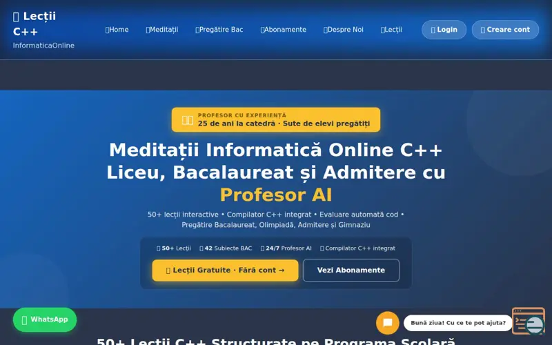 Screenshot of InformaticaOnline.ro
