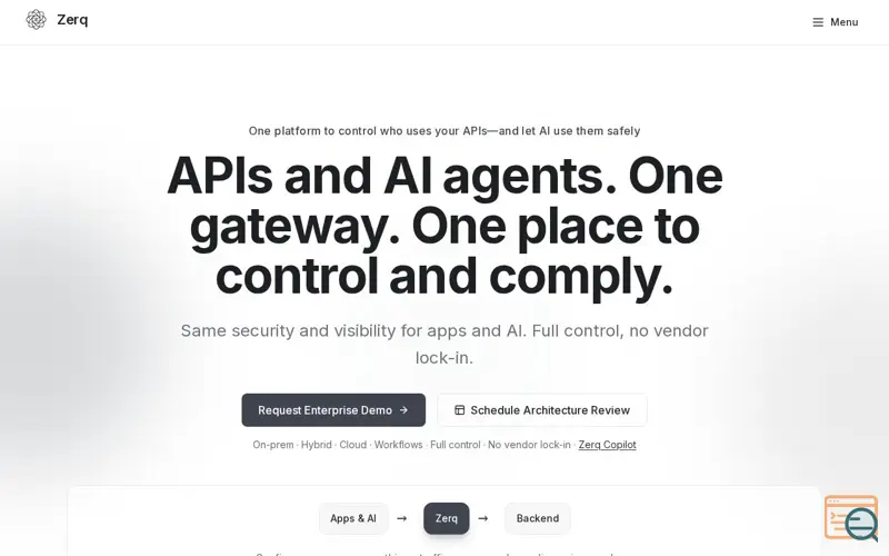 Screenshot of Zerq