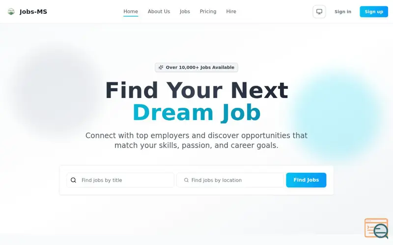 Screenshot of Jobs-MS