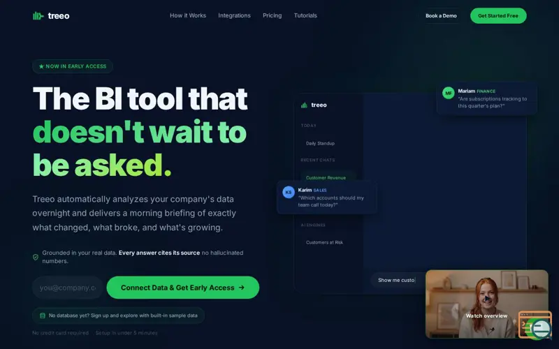 Screenshot of Treeo