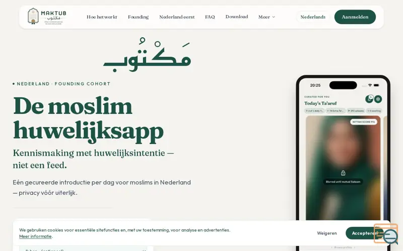 Screenshot of Maktub — Moslim huwelijksapp voor nikah en ta'aruf