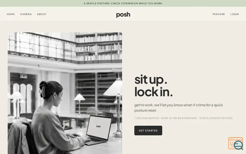 Screenshot of posh
