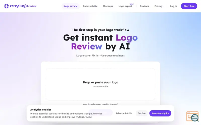 Screenshot of mylogo.review