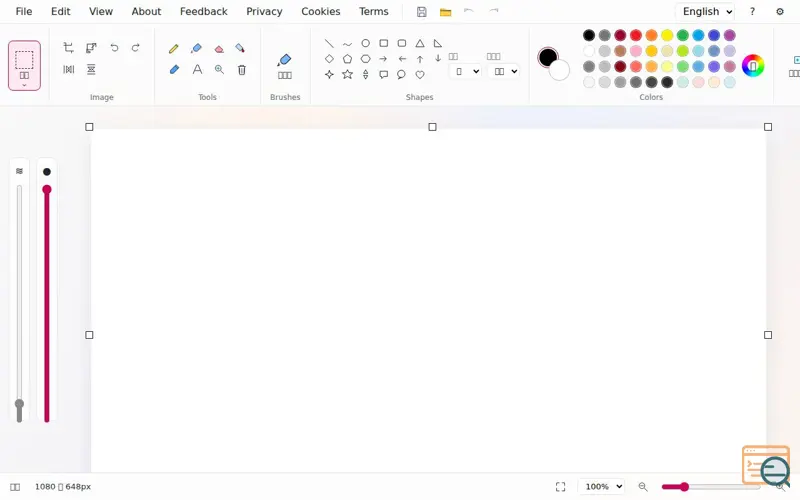 Screenshot of Web Paint