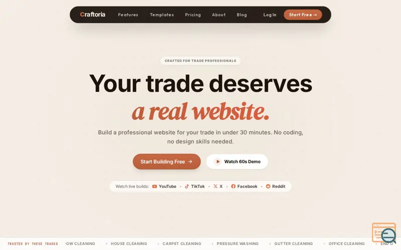 Screenshot of Craftoria