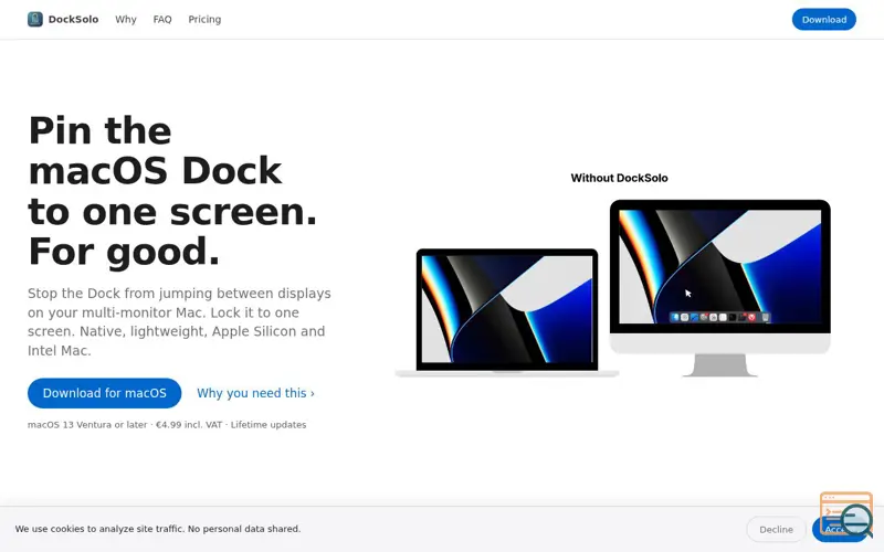 Screenshot of DockSolo