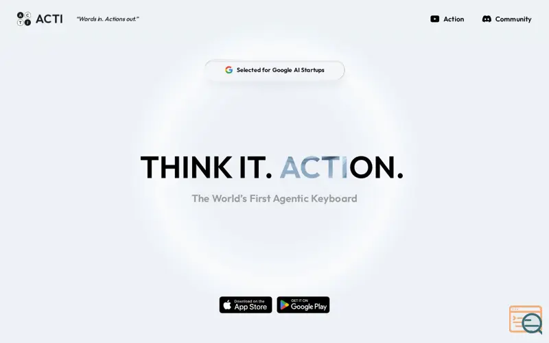 Screenshot of Acti