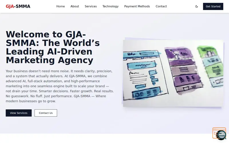 Screenshot of GJA-SMMA