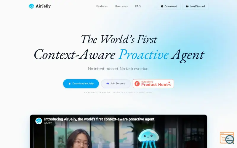 Screenshot of AirJelly