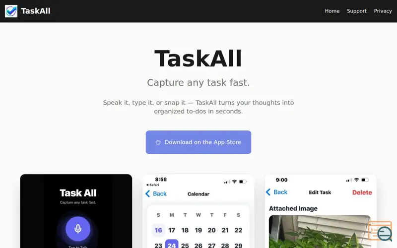 Screenshot of TaskAll