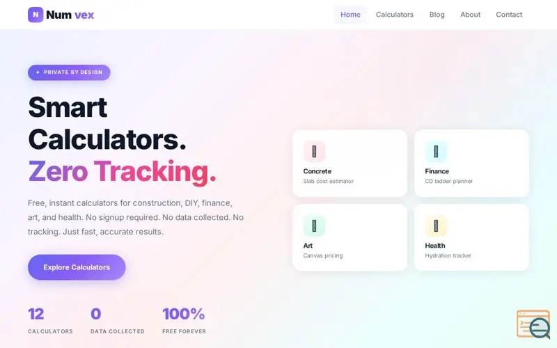 Screenshot of Numvex 