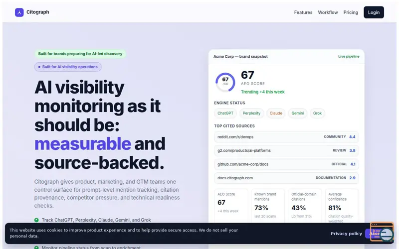 Screenshot of Citograph