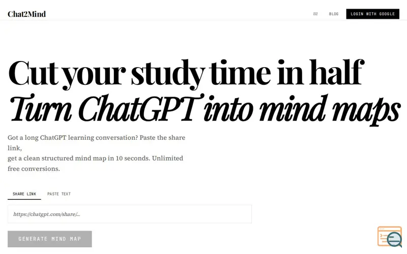 Screenshot of Chat2Mind