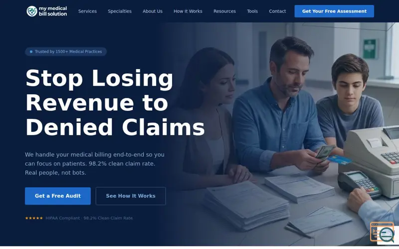 Screenshot of Medical Billing