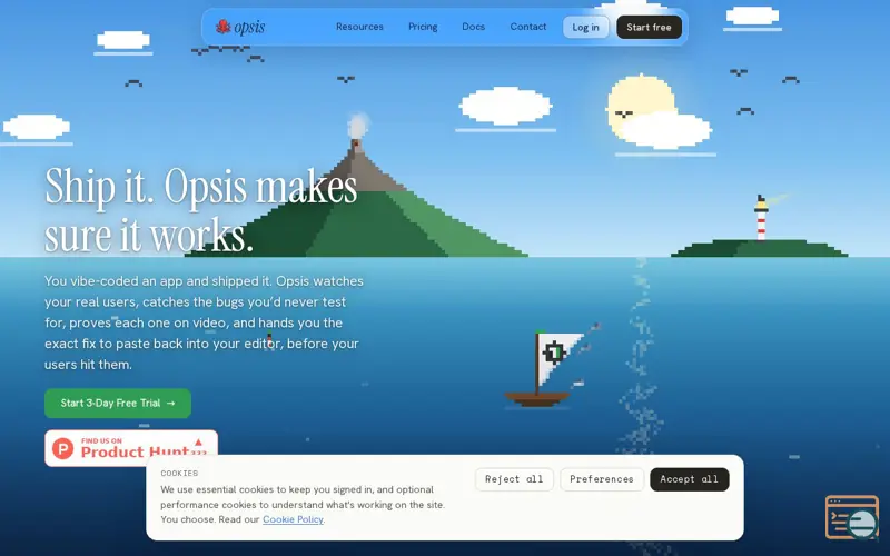 Screenshot of Opsis