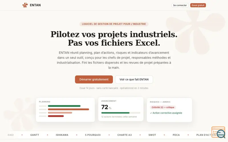 Screenshot of Projet Entan