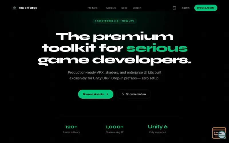 Screenshot of AssetForge