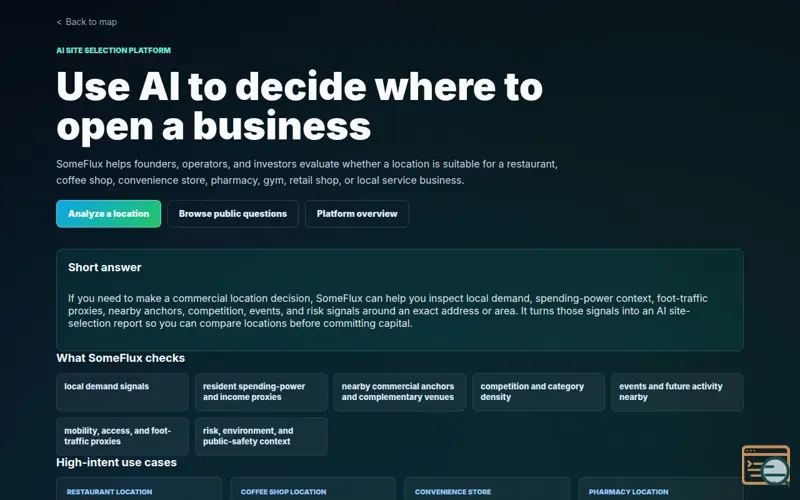 Screenshot of SomeFlux