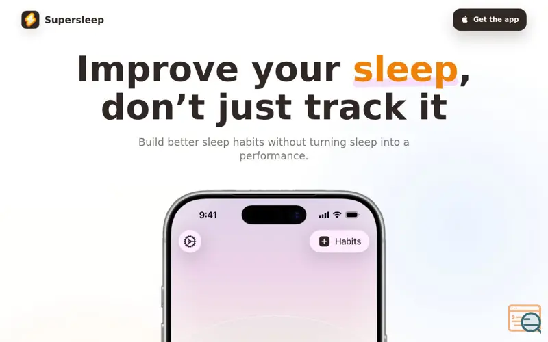 Screenshot of Supersleep