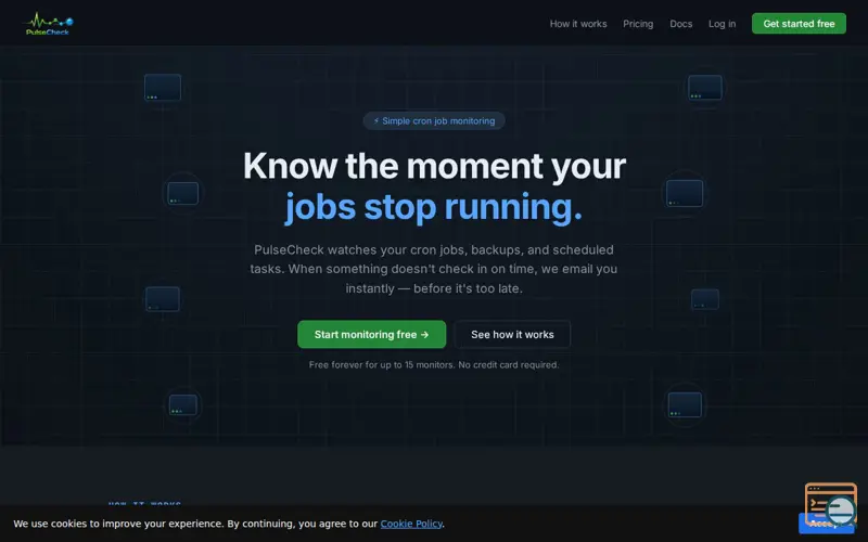 Screenshot of PulseCheck