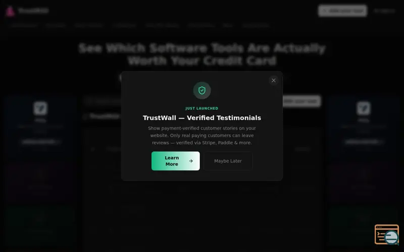 Screenshot of TrustROI