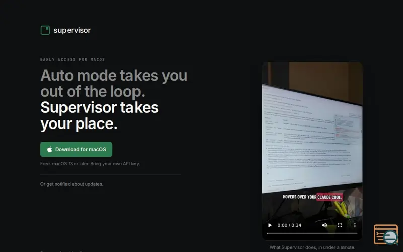 Screenshot of Supervisor
