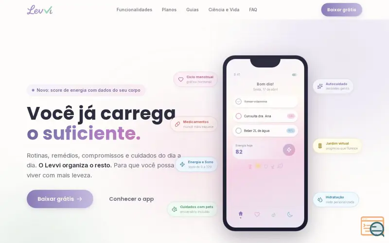 Screenshot of Levvi