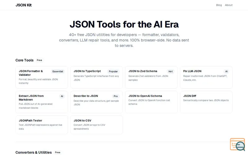 Screenshot of JSON Kit