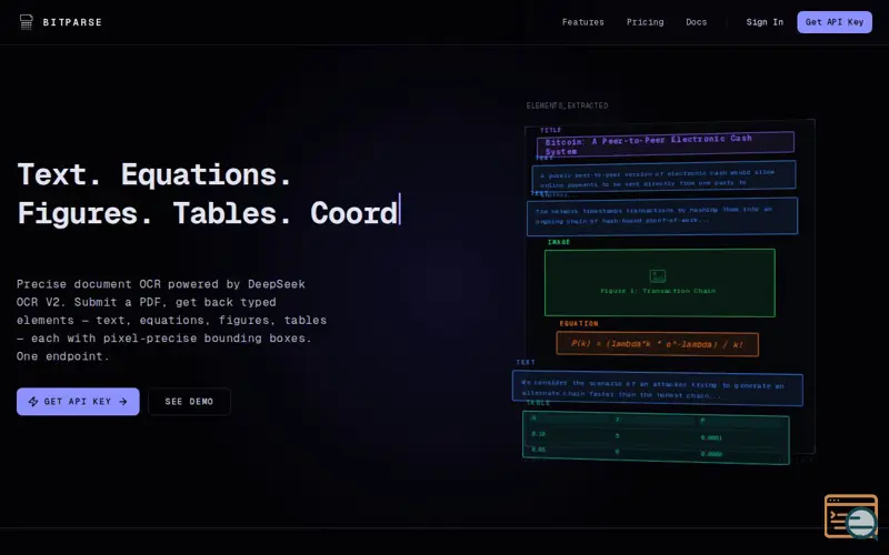 Screenshot of Bitparse