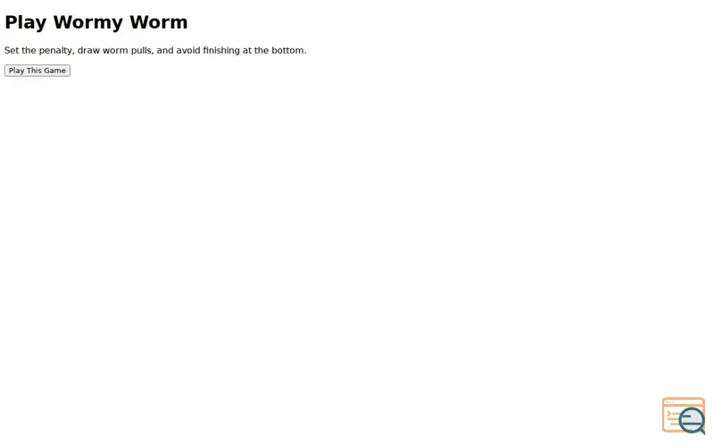Screenshot of Play Wormy Worm