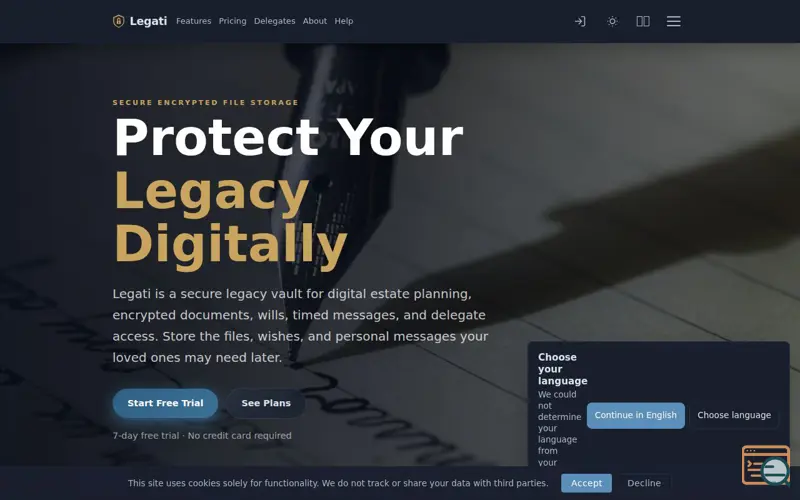 Screenshot of Legati