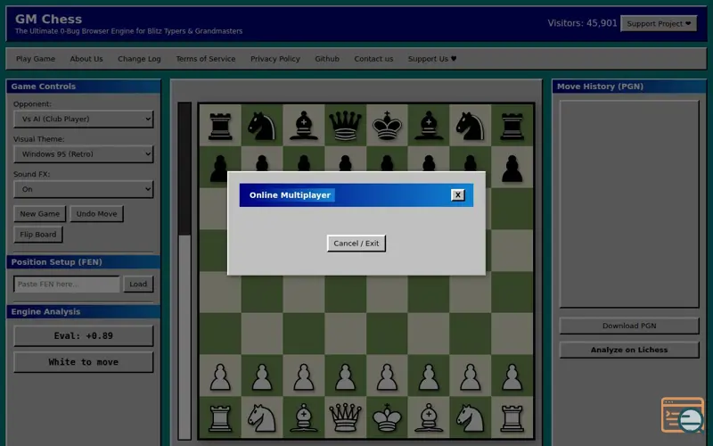 Screenshot of GM Chess - Play