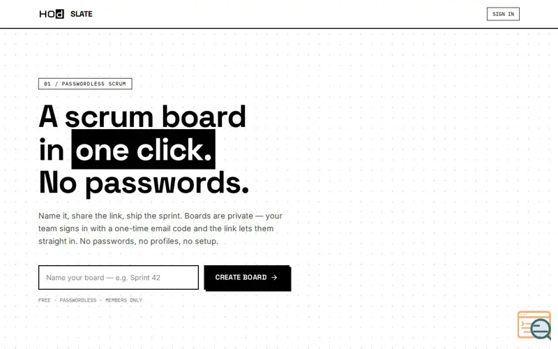 Screenshot of Slate
