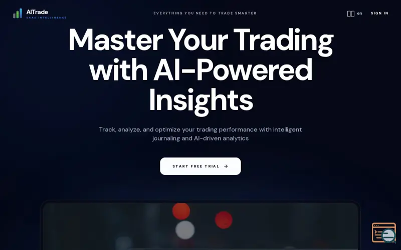 Screenshot of AI Trade Journal