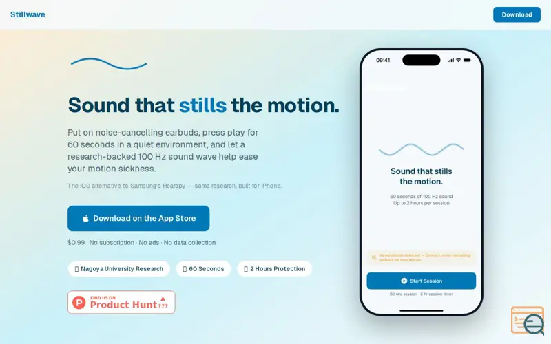 Screenshot of Stillwave