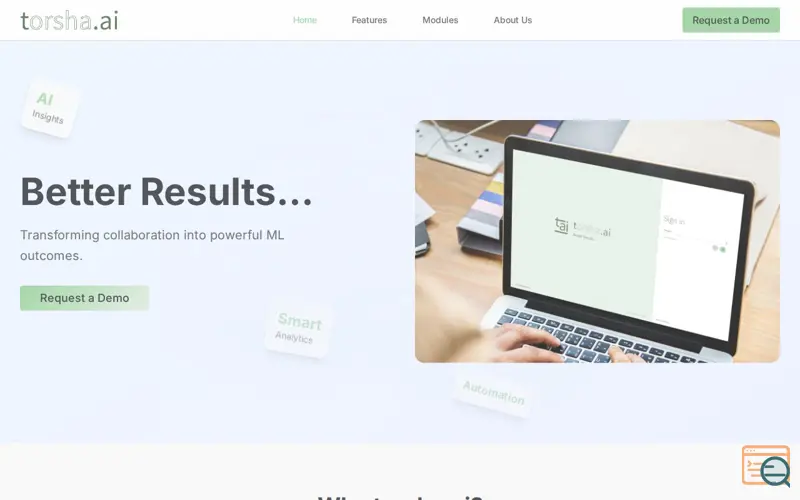 Screenshot of torsha.ai