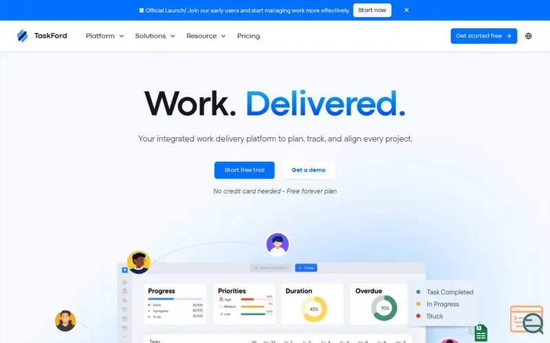 Screenshot of TaskFord