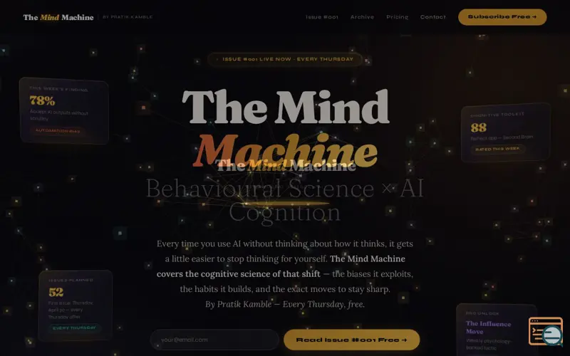 Screenshot of The Mind Machine