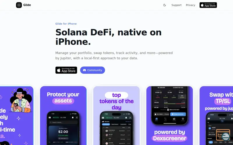 Screenshot of GlideX