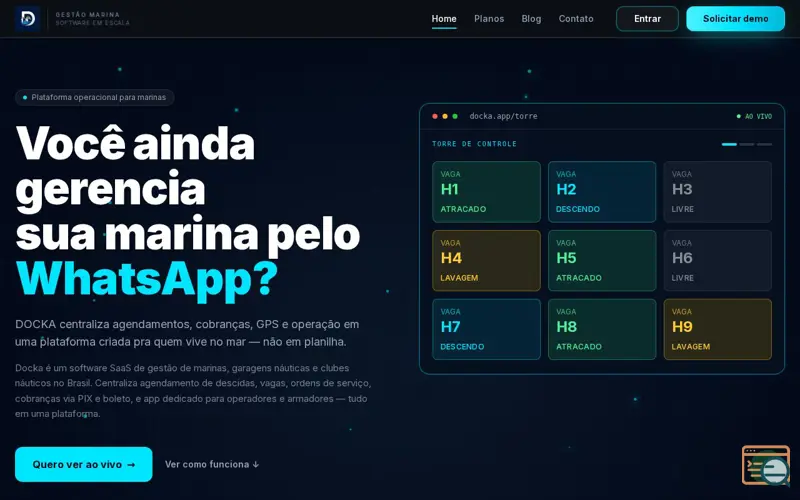 Screenshot of DOCKA