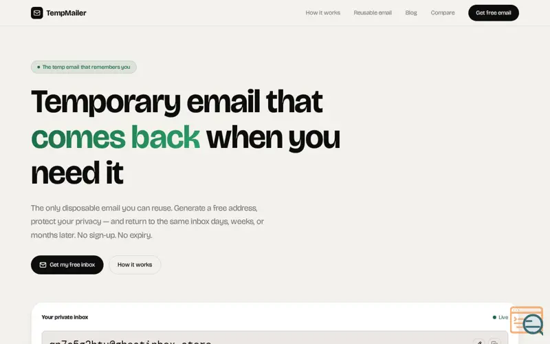 Screenshot of Free, No Sign-Up, No Expiry