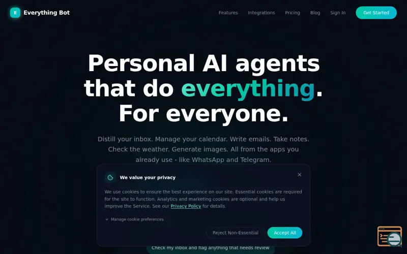 Screenshot of Everything Bot