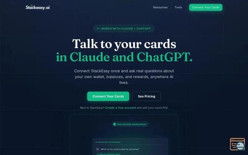Screenshot of StackEasy AI Connect