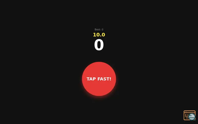 Screenshot of Click Challenge